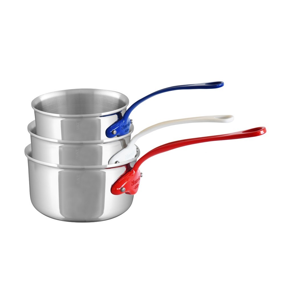 Set 3 casseroles Bleu Blanc Rouge 16/18/20cm ÉLYSÉE Set 3 casseroles Bleu Blanc Rouge 16/18/20cm ÉLYSÉE