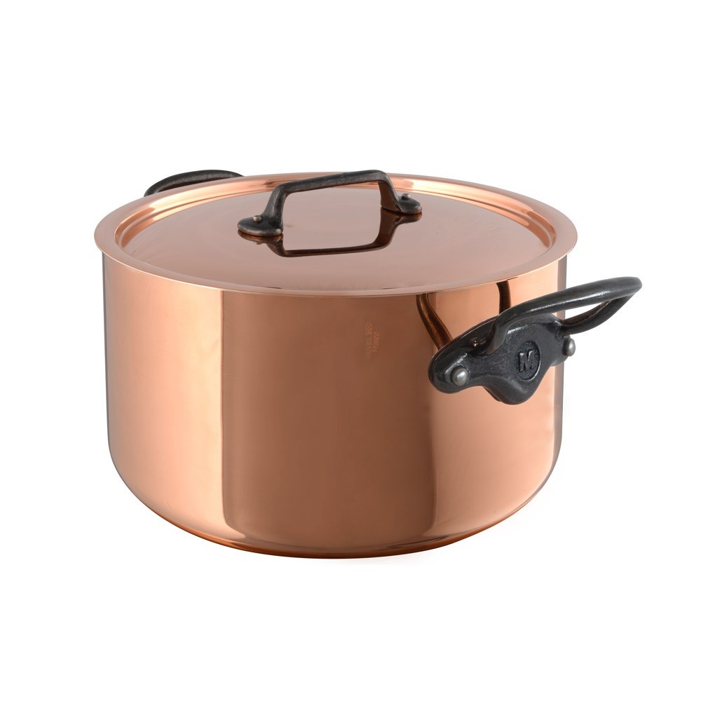 Cocotte cuivre inox avec couvercle 20cm ÉLYSÉE Cocotte cuivre inox avec couvercle 20cm ÉLYSÉE