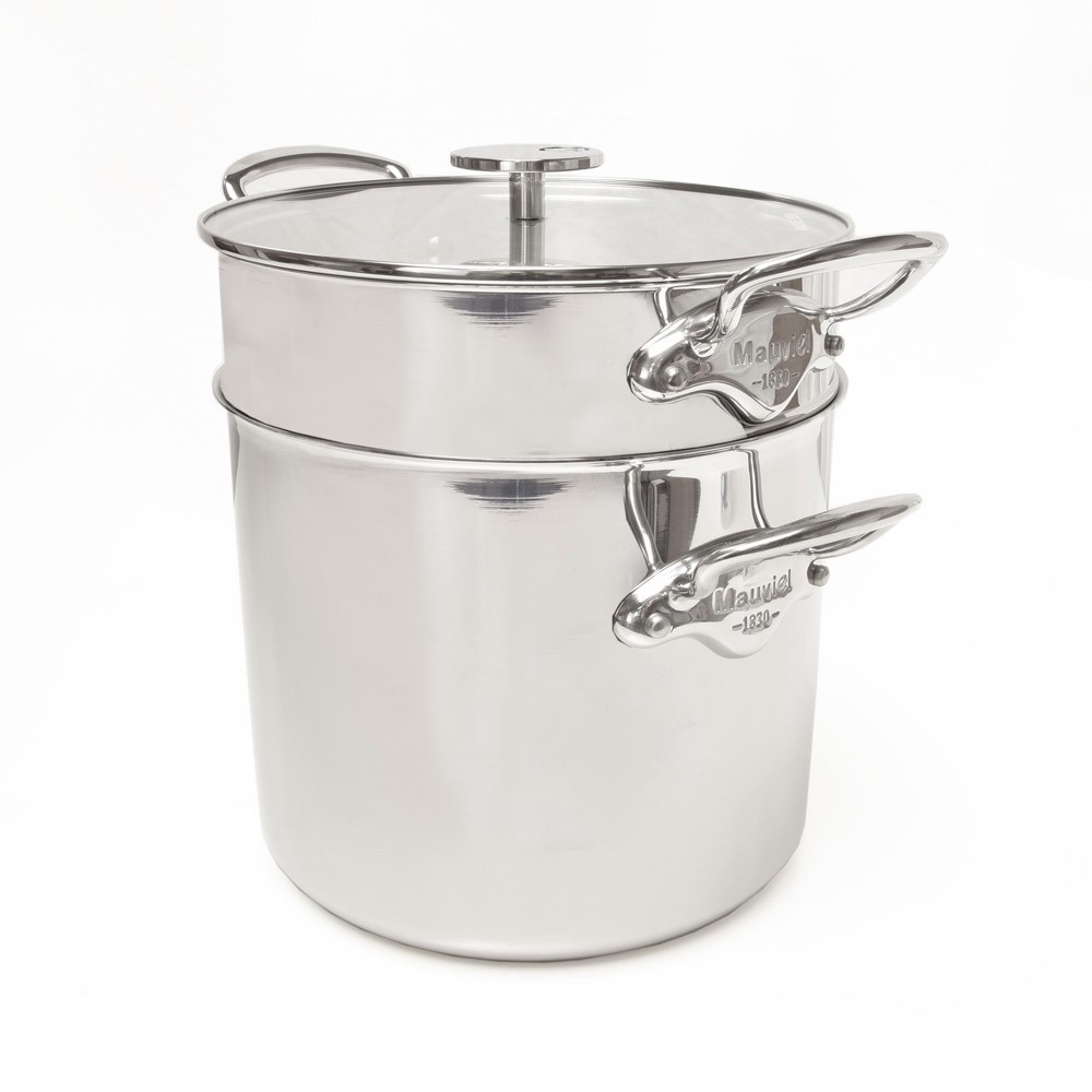 Set Vapeur Marmite M’COOK avec couvercle en verre Set Vapeur Marmite M’COOK avec couvercle en verre