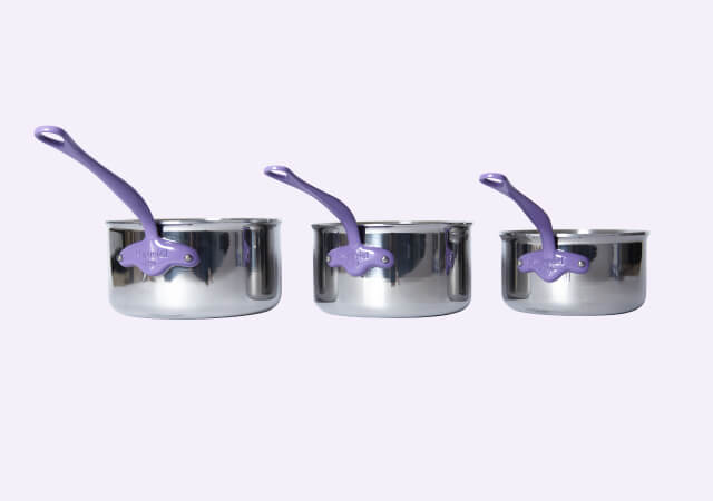 Set 3 casseroles 16/18/20 M'COOK PURPLE MOOD